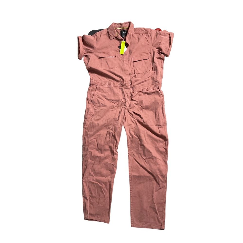 BP + Wildfang tan mauve cargo utility jumpsuit womens 1X